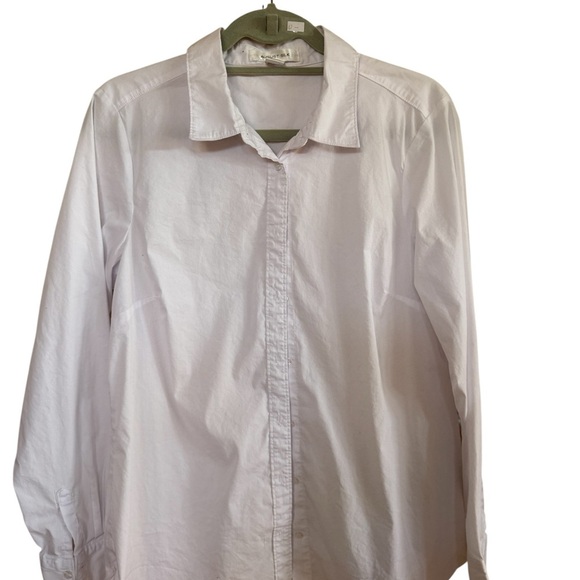 August Silk White Casual Button Down Shirt - Picture 1 of 3
